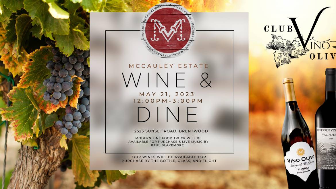 McCauley Estate Vineyards Wine & Dine