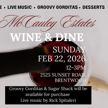 McCauley Estate Vineyards Wine & Dine