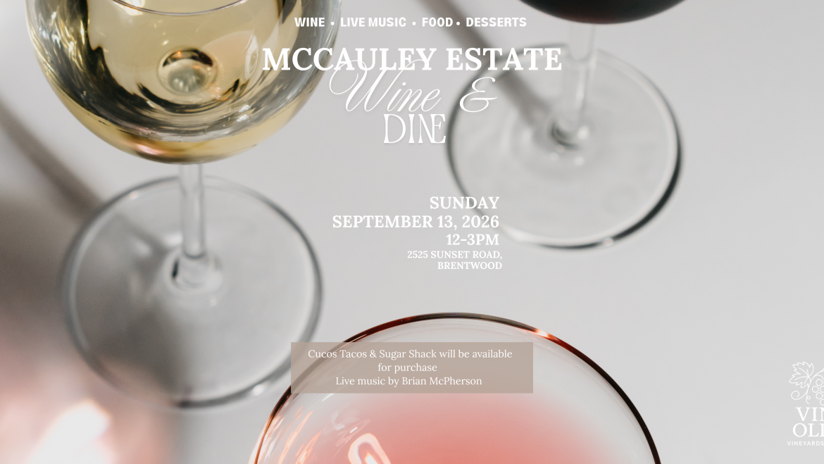 McCauley Estate Vineyards Wine & Dine