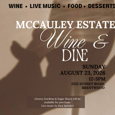 McCauley Estate Vineyards Wine & Dine
